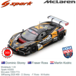 Modelauto 1:43 | Spark AS055 | McLaren 720S FT3 | 59Racing 2020 #59 - D.Storey - F.Ross - M.Kodric Modelauto 1:43 | Spark AS055 | McLaren 720S FT3 | 59Racing 2020 #59 - D.Storey - F.Ross - M.Kodric