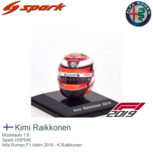Modelauto 1:8 | Spark HSP045 | Alfa Romeo F1 Helm 2019 - K.Raikkonen Modelauto 1:8 | Spark HSP045 | Alfa Romeo F1 Helm 2019 - K.Raikkonen
