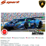 Modelauto 1:43 | Spark US124 | Lamborghini Hurácan GT3 EVO | GRT Magnus 2020 #44 - M.Mapelli - S.Pumpelly - J.Potter - A.Lally Modelauto 1:43 | Spark US124 | Lamborghini Hurácan GT3 EVO | GRT Magnus 2020 #44 - M.Mapelli - S.Pumpelly - J.Potter - A.Lally