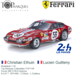 Modelauto 1:18 | Top Marques Collectibles TOP114F | Ferrari 365 GTB/4 Daytona | N.A.R.T. 1974 #56 - C.Ethuin - L.Guitteny Modelauto 1:18 | Top Marques Collectibles TOP114F | Ferrari 365 GTB/4 Daytona | N.A.R.T. 1974 #56 - C.Ethuin - L.Guitteny