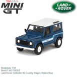 Modelauto 1:64 | MiniGT MGT00353 | Land Rover Defender 90 Country Wagon Stratos Blue Modelauto 1:64 | MiniGT MGT00353 | Land Rover Defender 90 Country Wagon Stratos Blue