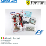 Bouwpakket 1:43 | Tameo WCT053 | Ferrari 500 F2 1953 - A.Ascari Bouwpakket 1:43 | Tameo WCT053 | Ferrari 500 F2 1953 - A.Ascari