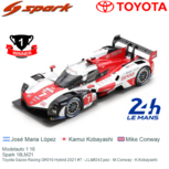 Modelauto 1:18 | Spark 18LM21 | Toyota Gazoo Racing GR010 Hybrid 2021 #7 - J.López - M.Conway - K.Kobayashi Modelauto 1:18 | Spark 18LM21 | Toyota Gazoo Racing GR010 Hybrid 2021 #7 - J.López - M.Conway - K.Kobayashi