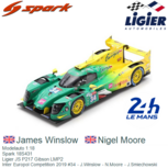 Modelauto 1:18 | Spark 18S431 | Ligier JS P217 Gibson LMP2 | Inter Europol Competition 2019 #34 - J.Winslow - N.Moore - J.Smiechowski Modelauto 1:18 | Spark 18S431 | Ligier JS P217 Gibson LMP2 | Inter Europol Competition 2019 #34 - J.Winslow - N.Moore - J.Smiechowski