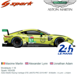 Modelauto 1:18 | Spark 18S439 | Aston Martin Racing Vantage GTE LMGTE-PRO 2019 #97 - M.Martin - A.Lynn - J.Adam Modelauto 1:18 | Spark 18S439 | Aston Martin Racing Vantage GTE LMGTE-PRO 2019 #97 - M.Martin - A.Lynn - J.Adam