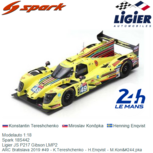 Modelauto 1:18 | Spark 18S442 | Ligier JS P217 Gibson LMP2 | ARC Bratislava 2019 #49 - K.Tereshchenko - H.Enqvist - M.Konôpka Modelauto 1:18 | Spark 18S442 | Ligier JS P217 Gibson LMP2 | ARC Bratislava 2019 #49 - K.Tereshchenko - H.Enqvist - M.Konôpka
