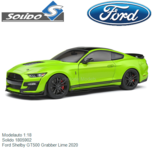 Modelauto 1:18 | Solido 1805902 | Ford Shelby GT500 Grabber Lime 2020 Modelauto 1:18 | Solido 1805902 | Ford Shelby GT500 Grabber Lime 2020