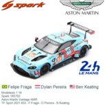 Modelauto 1:18 | Spark 18S702 | Aston Martin Vantage AMR | TF Sport 2021 #33 - F.Fraga - D.Pereira - B.Keating Modelauto 1:18 | Spark 18S702 | Aston Martin Vantage AMR | TF Sport 2021 #33 - F.Fraga - D.Pereira - B.Keating
