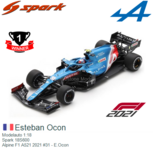 Modelauto 1:18 | Spark 18S600 | Alpine F1 A521 2021 #31 - E.Ocon Modelauto 1:18 | Spark 18S600 | Alpine F1 A521 2021 #31 - E.Ocon
