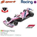 Modelauto 1:18 | Spark 18S564 | Racing Point RP20 | Racing Point 2020 #11 Bahrain / Sakhir Grand Prix Modelauto 1:18 | Spark 18S564 | Racing Point RP20 | Racing Point 2020 #11 Bahrain / Sakhir Grand Prix