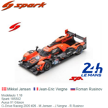 Modelauto 1:18 | Spark 18S552 | Aurus 01 Gibson | G-Drive Racing 2020 #26 - M.Jensen - J.Vergne - R.Rusinov Modelauto 1:18 | Spark 18S552 | Aurus 01 Gibson | G-Drive Racing 2020 #26 - M.Jensen - J.Vergne - R.Rusinov