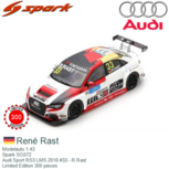 Modelauto 1:43 | Spark SG572 | Audi Sport RS3 LMS 2018 #33 - R.Rast Modelauto 1:43 | Spark SG572 | Audi Sport RS3 LMS 2018 #33 - R.Rast