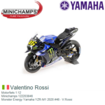 Motorfiets 1:12 | Minichamps 122203846 | Monster Energy Yamaha YZR-M1 2020 #46 - V.Rossi Motorfiets 1:12 | Minichamps 122203846 | Monster Energy Yamaha YZR-M1 2020 #46 - V.Rossi