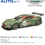 Modelauto 1:18 | Autoart 80509 | Aston Martin DBR9 2005 #58 - P.Kox - S.Sarrazin - P.Lamy Modelauto 1:18 | Autoart 80509 | Aston Martin DBR9 2005 #58 - P.Kox - S.Sarrazin - P.Lamy