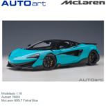 Modelauto 1:18 | Autoart 76083 | McLaren 600LT Fistral Blue Modelauto 1:18 | Autoart 76083 | McLaren 600LT Fistral Blue