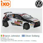 Modelauto 1:43 | IXO-Models RAM796LQ | Volkswagen Polo GTi R5 WRC 2019 #54 - A.Johnston - O.Solberg Modelauto 1:43 | IXO-Models RAM796LQ | Volkswagen Polo GTi R5 WRC 2019 #54 - A.Johnston - O.Solberg