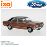 Modelauto 1:43 | IXO-Models CLC392N | Ford Taunus GLX Kopper 1983 Modelauto 1:43 | IXO-Models CLC392N | Ford Taunus GLX Kopper 1983