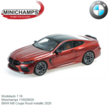 Modelauto 1:18 | Minichamps 110029020 | BMW M8 Coupe Rood metallic 2020 Modelauto 1:18 | Minichamps 110029020 | BMW M8 Coupe Rood metallic 2020
