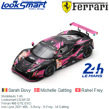 Modelauto 1:43 | Looksmart LSLM132 | Ferrari 488 GTE EVO | Iron Lynx 2021 #85 - S.Bovy - R.Frey - M.Gatting Modelauto 1:43 | Looksmart LSLM132 | Ferrari 488 GTE EVO | Iron Lynx 2021 #85 - S.Bovy - R.Frey - M.Gatting