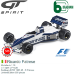 Modelauto 1:18 | GT Spirit GP102B | Brabham BT52 1983 #6 - R.Patrese Modelauto 1:18 | GT Spirit GP102B | Brabham BT52 1983 #6 - R.Patrese