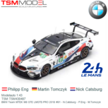 Modelauto 1:43 | TSM TSM430487 | BMW Team MTEK M8 GTE LMGTE-PRO 2018 #81 - N.Catsburg - P.Eng - M.Tomczyk Modelauto 1:43 | TSM TSM430487 | BMW Team MTEK M8 GTE LMGTE-PRO 2018 #81 - N.Catsburg - P.Eng - M.Tomczyk