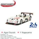 Modelauto 1:43 | Minichamps AC4008823 | Panoz LMP1 Roadster TV Asahi | Dragon 2000 #23 - Aguri Suzuki Modelauto 1:43 | Minichamps AC4008823 | Panoz LMP1 Roadster TV Asahi | Dragon 2000 #23 - Aguri Suzuki