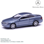 Modelauto 1:87 | Wiking B66961331 | Mercedes Benz CLK Blauw metallic 2005 Modelauto 1:87 | Wiking B66961331 | Mercedes Benz CLK Blauw metallic 2005