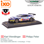 Modelauto 1:43 | IXO-Models GTM045 | Aston Martin DBR9 2006 #33 - K.Wendlinger - P.Peter Modelauto 1:43 | IXO-Models GTM045 | Aston Martin DBR9 2006 #33 - K.Wendlinger - P.Peter