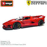 Modelauto 1:18 | Bburago 16012R | Ferrari FXX-K Evo V12 Rosso Fuoco 2018 Modelauto 1:18 | Bburago 16012R | Ferrari FXX-K Evo V12 Rosso Fuoco 2018