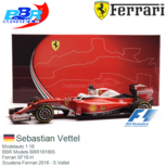Modelauto 1:18 | BBR Models BBR181605 | Ferrari SF16-H | Scuderia Ferrrari 2016 - S.Vettel Modelauto 1:18 | BBR Models BBR181605 | Ferrari SF16-H | Scuderia Ferrrari 2016 - S.Vettel