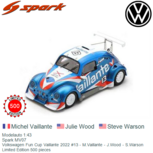 Modelauto 1:43 | Spark MV07 | Volkswagen Fun Cup Vaillante 2022 #13 - M.Vaillante - J.Wood - S.Warson Modelauto 1:43 | Spark MV07 | Volkswagen Fun Cup Vaillante 2022 #13 - M.Vaillante - J.Wood - S.Warson