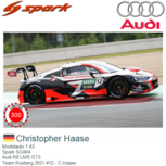 Modelauto 1:43 | Spark SG804 | Audi R8 LMS GT3 | Team Rosberg 2021 #12 - C.Haase Modelauto 1:43 | Spark SG804 | Audi R8 LMS GT3 | Team Rosberg 2021 #12 - C.Haase