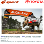 Modelauto 1:43 | Spark S6713 | Toyota Gazoo Racing Yaris GR Rally1 2022 #69 - H.Rovanperä - J.Halttunen Modelauto 1:43 | Spark S6713 | Toyota Gazoo Racing Yaris GR Rally1 2022 #69 - H.Rovanperä - J.Halttunen