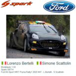 Modelauto 1:43 | Spark S6714 | Ford M-Sport WRT Puma Rally1 2022 #47 - L.Bertelli - S.Scattolin Modelauto 1:43 | Spark S6714 | Ford M-Sport WRT Puma Rally1 2022 #47 - L.Bertelli - S.Scattolin