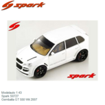 Modelauto 1:43 | Spark S0727 | Gemballa GT 550 Wit 2007 Modelauto 1:43 | Spark S0727 | Gemballa GT 550 Wit 2007