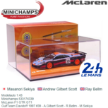 Modelauto 1:43 | Minichamps 533174339 | McLaren F1 GTR GT1 | GulfTeam Davidoff 1997 #39 - A.Gilbert Scott - R.Bellm - M.Sekiya Modelauto 1:43 | Minichamps 533174339 | McLaren F1 GTR GT1 | GulfTeam Davidoff 1997 #39 - A.Gilbert Scott - R.Bellm - M.Sekiya