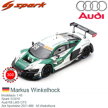 Modelauto 1:43 | Spark SG810 | Audi R8 LMS GT3 | Abt Sportsline 2021 #99 - M.Winkelhock Modelauto 1:43 | Spark SG810 | Audi R8 LMS GT3 | Abt Sportsline 2021 #99 - M.Winkelhock