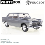 Modelauto 1:24 | Whitebox 124160 | Peugeot 404 Metallic Gray 1960 Modelauto 1:24 | Whitebox 124160 | Peugeot 404 Metallic Gray 1960
