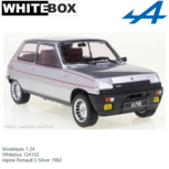 Modelauto 1:24 | Whitebox 124152 | Alpine Renault 5 Silver 1982 Modelauto 1:24 | Whitebox 124152 | Alpine Renault 5 Silver 1982