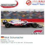Modelauto 1:18 | Minichamps 110211347 | Uralkali Haas F1 Team VF-21 2021 #47 - M.Schumacher Modelauto 1:18 | Minichamps 110211347 | Uralkali Haas F1 Team VF-21 2021 #47 - M.Schumacher