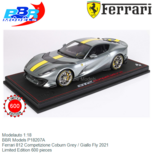Modelauto 1:18 | BBR Models P18207A | Ferrari 812 Competizione Coburn Grey / Giallo Fly 2021 Modelauto 1:18 | BBR Models P18207A | Ferrari 812 Competizione Coburn Grey / Giallo Fly 2021