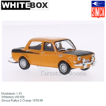 Modelauto 1:43 | Whitebox WB168 | Simca Rallye 2 Oranje 1976 #8 Modelauto 1:43 | Whitebox WB168 | Simca Rallye 2 Oranje 1976 #8