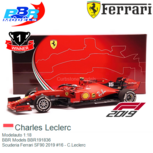 Modelauto 1:18 | BBR Models BBR191836 | Scuderia Ferrari SF90 2019 #16 - C.Leclerc Modelauto 1:18 | BBR Models BBR191836 | Scuderia Ferrari SF90 2019 #16 - C.Leclerc