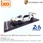 Modelauto 1:18 | IXO-Models LEGT18024 | Porsche GT 911 GT3 RSR LMGTE-PRO 2019 #91 - R.Lietz - F.Makowiecki - G.Bruni Modelauto 1:18 | IXO-Models LEGT18024 | Porsche GT 911 GT3 RSR LMGTE-PRO 2019 #91 - R.Lietz - F.Makowiecki - G.Bruni