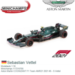 Modelauto 1:18 | Minichamps 117210705 | Aston Martin COGNIZANT F1 Team AMR21 2021 #5 - S.Vettel Modelauto 1:18 | Minichamps 117210705 | Aston Martin COGNIZANT F1 Team AMR21 2021 #5 - S.Vettel