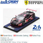 Modelauto 1:18 | Looksmart LS18LM031 | Ferrari 488 GTE EVO | Iron Lynx 2021 #83 - S.Bovy - R.Frey - M.Gatting Modelauto 1:18 | Looksmart LS18LM031 | Ferrari 488 GTE EVO | Iron Lynx 2021 #83 - S.Bovy - R.Frey - M.Gatting