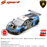 Modelauto 1:43 | Spark SB444 | Lamborghini Huracán GT3 EVO | Barwell Motorsport 2021 #77 - S.Mitchell - M.Ramos - H.Chaves - L.Machitski Modelauto 1:43 | Spark SB444 | Lamborghini Huracán GT3 EVO | Barwell Motorsport 2021 #77 - S.Mitchell - M.Ramos - H.Chaves - L.Machitski