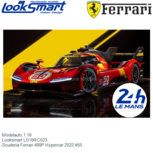 Modelauto 1:18 | Looksmart LS18RC023 | Scuderia Ferrari 499P Hypercar 2022 #50 Modelauto 1:18 | Looksmart LS18RC023 | Scuderia Ferrari 499P Hypercar 2022 #50