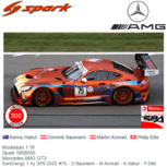 Modelauto 1:18 | Spark 18SB055 | Mercedes AMG GT3 | SunEnergy 1 by SPS 2022 #75 - D.Baumann - M.Konrad - K.Habul - P.Ellis Modelauto 1:18 | Spark 18SB055 | Mercedes AMG GT3 | SunEnergy 1 by SPS 2022 #75 - D.Baumann - M.Konrad - K.Habul - P.Ellis
