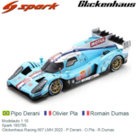 Modelauto 1:18 | Spark 18S785 | Glickenhaus Racing 007 LMH 2022 - P.Derani - O.Pla - R.Dumas Modelauto 1:18 | Spark 18S785 | Glickenhaus Racing 007 LMH 2022 - P.Derani - O.Pla - R.Dumas
